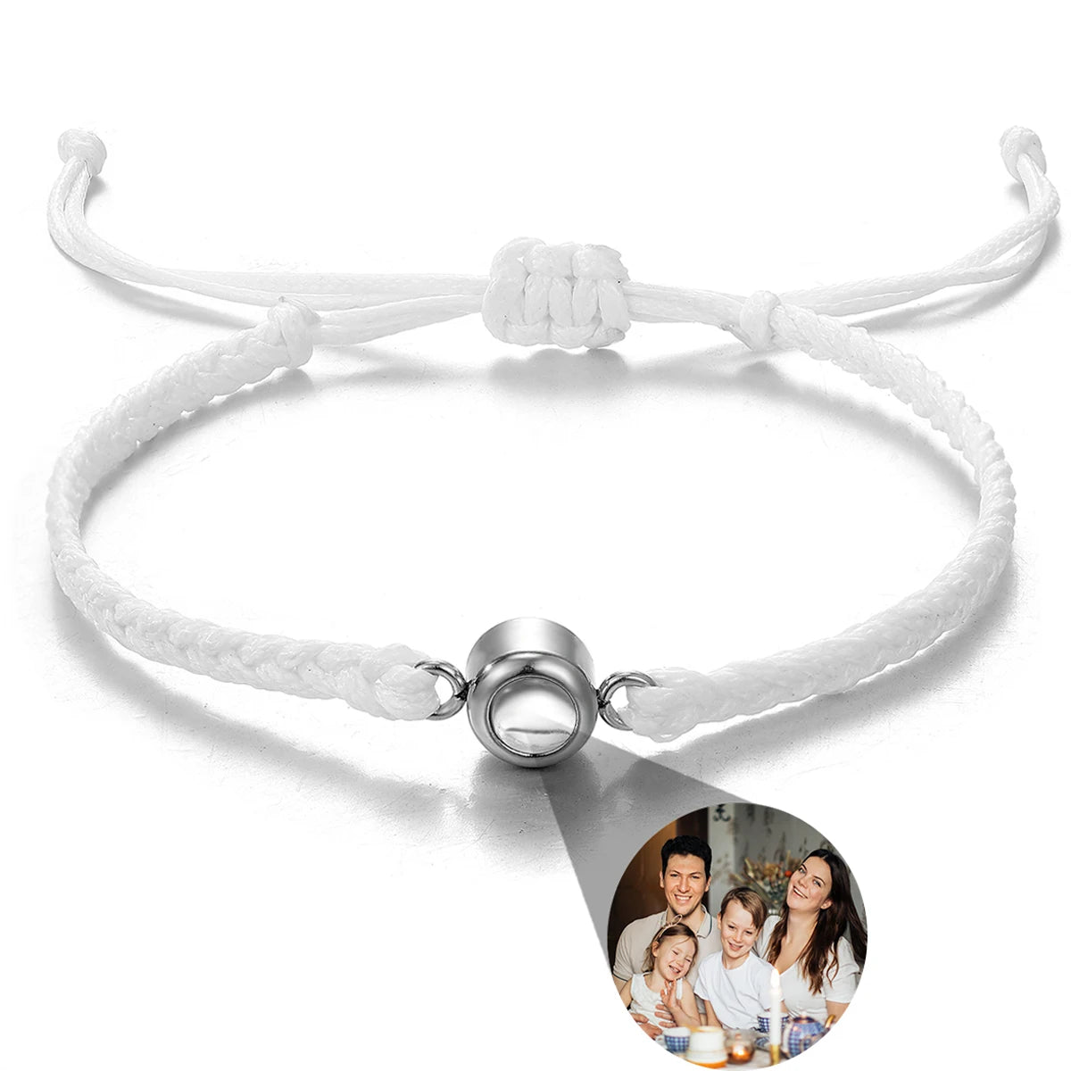Wholesale Men's Projection Bracelets Stainless Steel Custom Projection Bracelets Woven Photo Bracelets Commemorative Gifts