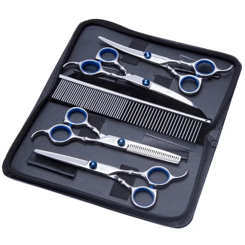 6 Inch Dogs Grooming Scissors Stainless Steel Pet Hairdresser Scissors For Dogs Professional Animal Barber Cutting Tools