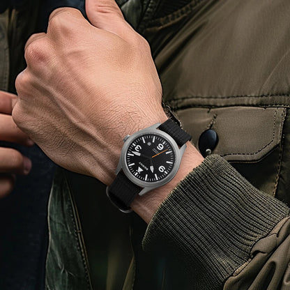 BERNY Pilot Titanium Automatic Watch for Men Sapphire AR Coated 10Bar Supper Luminous Men Wristwatch Sports Aviation Men Watches