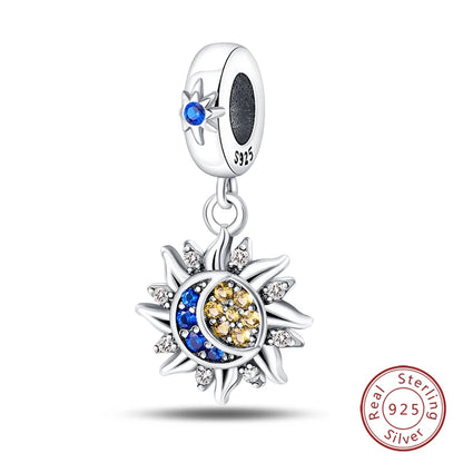 Charms Luminous Firefly Stars Cherry S925 Silver Pendants Beads 3mm DIY Party Christmas Fine Jewelry Making Gifts