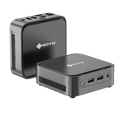 SOYO M4PLUS2 Mini PC: 8/16GB RAM, 256/512GBSSD, Intel Twin Lak N150, Windows 11Pro - Compact & Ideal for Home, Business & Gaming