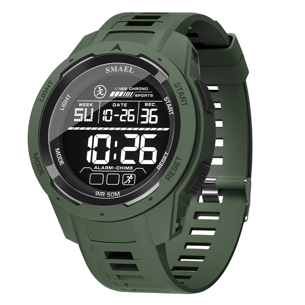 SMAEL 8105  Watch for Men Digital Watches Sports LED Wristwatches Men's 50m Waterproof Watch Digital Light Stopwatch