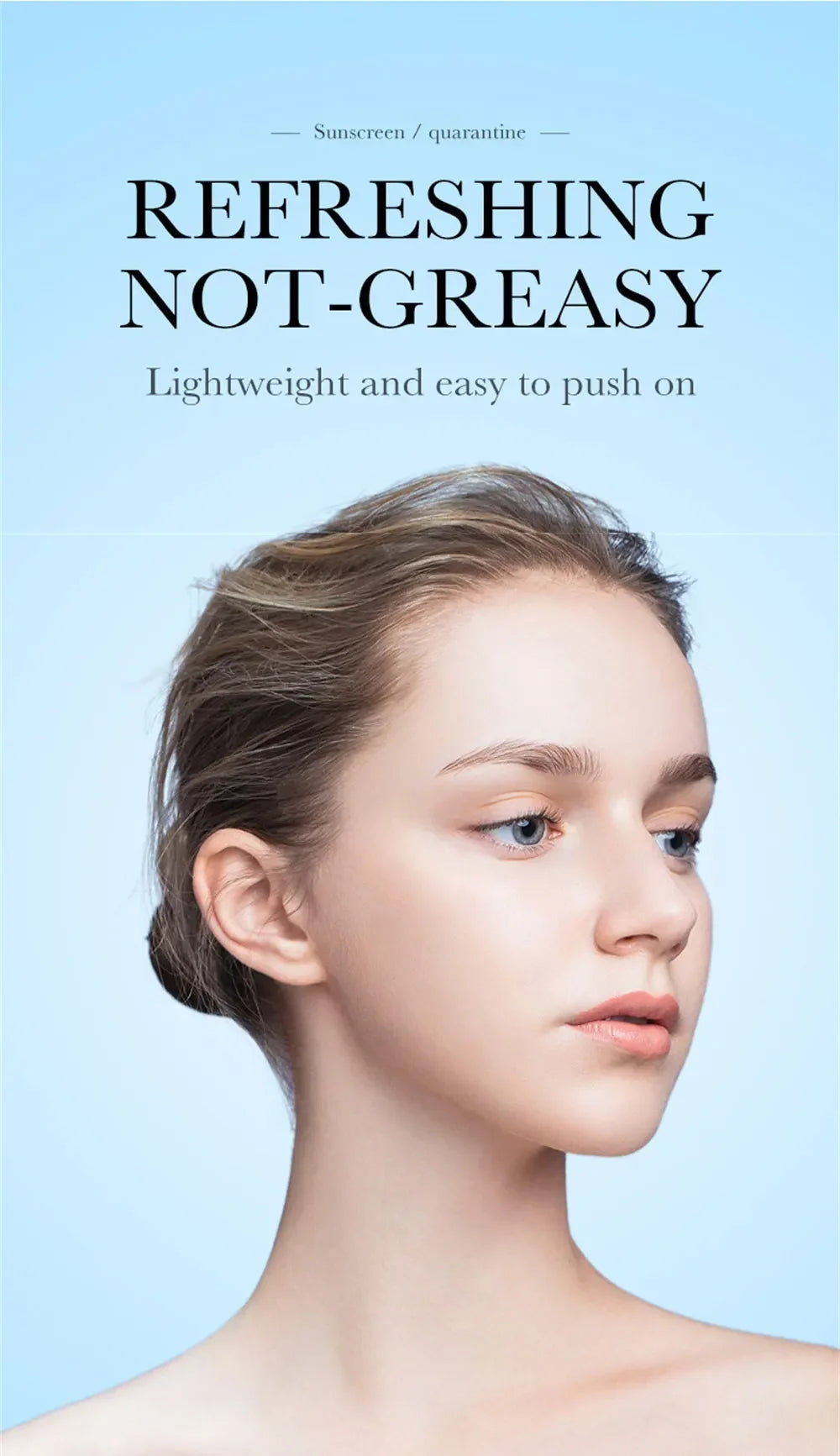 SPF50+ Makeup Primer Moisturizing Isolation Cream Invisible Pores Facial Base Brighten Correcting Skin Tone Refreshing Cosmetics