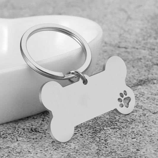 Personalized Dog Tag Necklace Custom Stainless Steel Name Engraved Identity Tag For Dog Collar Anti Loss Pet Nameplate Pendant
