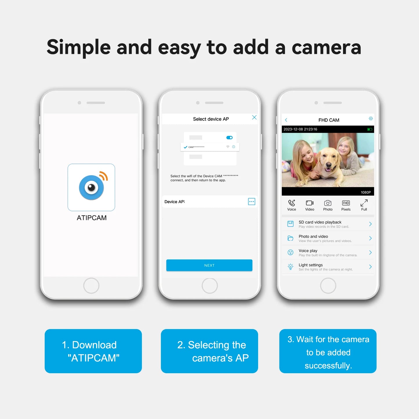 M2 Mini Camera Wifi With Battery Standby Indoor PIR Detection Wireless Wide Lens Two way audio Home Video Security IP HD Camera