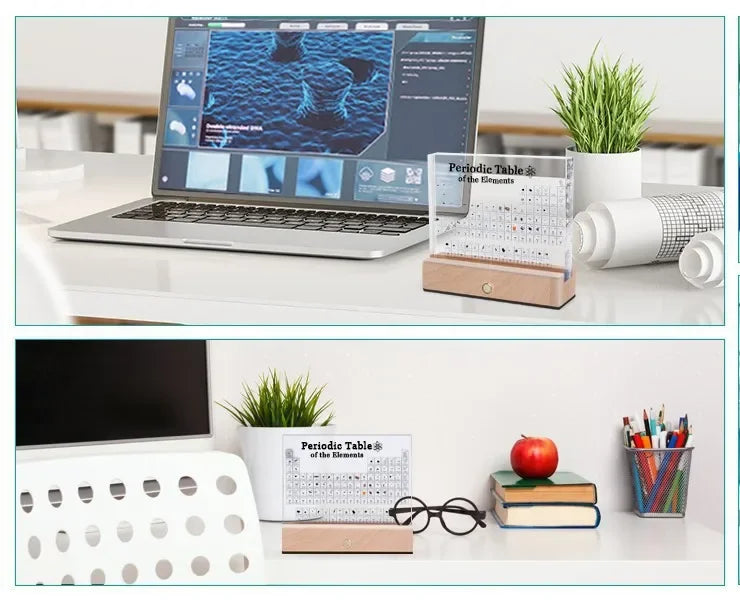Elements Period Table Embedded Samples Graduation Gifts Exhibition Acrylic Desktop Ornaments Small Decorative Pieces