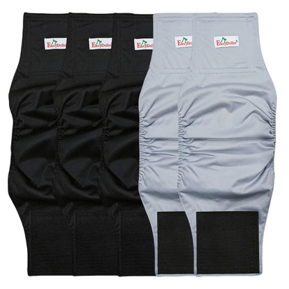 5PCS Washable Male Dog Diaper Comfortable Adjustable Nappy Belly Band Wrap Pee Pant Pet Dogs Leak Proof Sanitary Pants Diapers