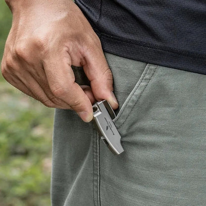 Titanium Survival Whistle Anti-Corrosion Compact Emergency Exploring Accessories Rust-Proof Emergency Exploring Accessories