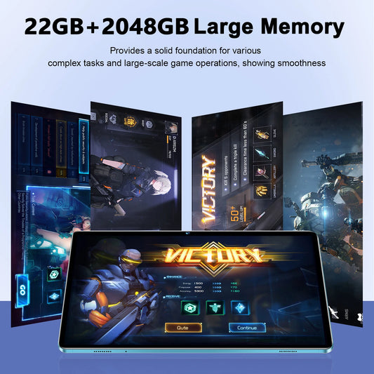 2024 NEW Original Pad 8 pro Tablet Android 15 22GB 2T 10.1 Inch 10000mAh 5G Dual SIM Phone Call GPS Bluetooth WiFi WPS Tablet