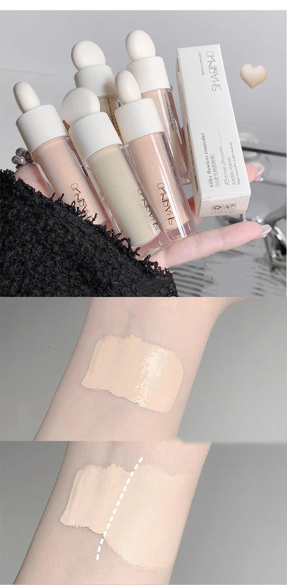 High Covering Concealer Cream Texture Covers Acne Marks Dark Circles Face Makeup Liquid Concealer Lasting Brighten Face Cosmetic