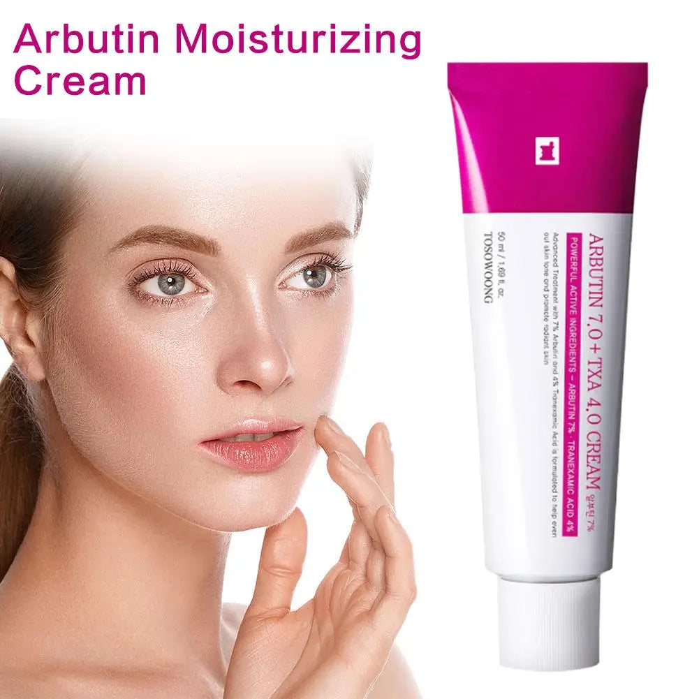 Korean Original Brand Face Cream Tosowoong Arbutin 7% + Tranexamic Acid 4% Fade Pigmentation Even Skin Tone New 50ml Facial Care