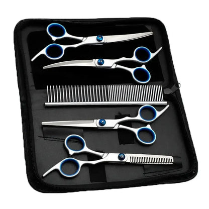 6 Inch Dogs Grooming Scissors Stainless Steel Pet Hairdresser Scissors For Dogs Professional Animal Barber Cutting Tools