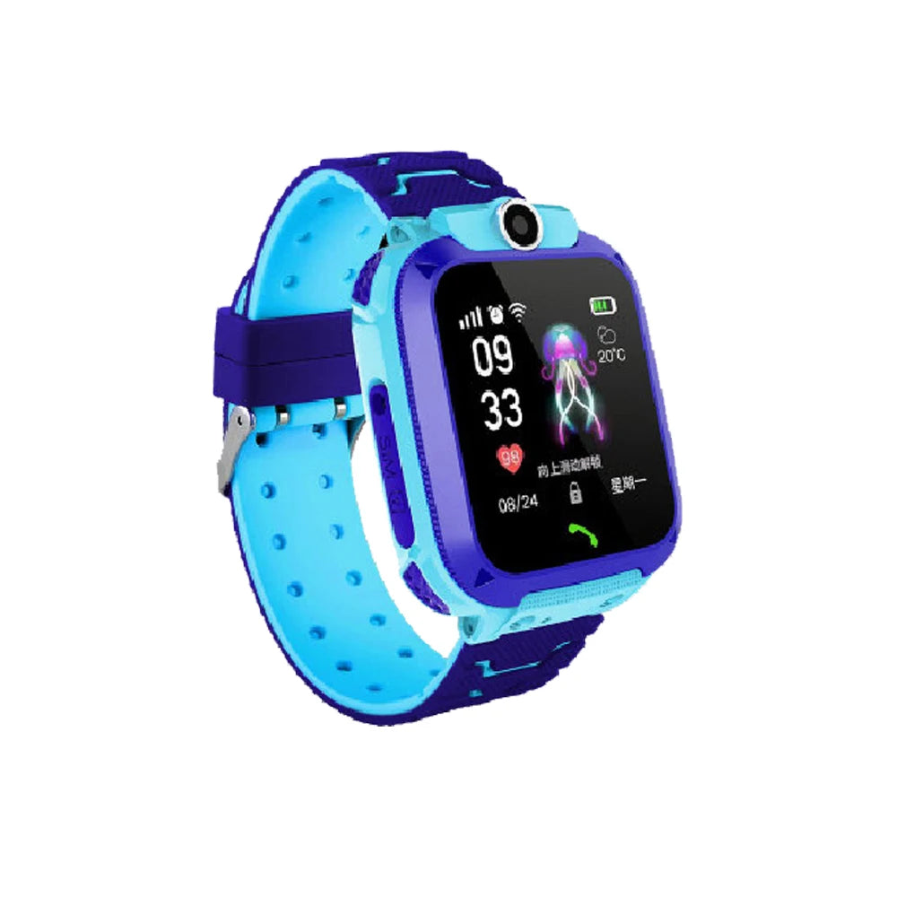 Fashion Q12 Kids Smart Watch IP67 Waterproof SOS Camera Phone 2G SIM Card Voice Call LBS Location Child Clock Smartwatches Gift