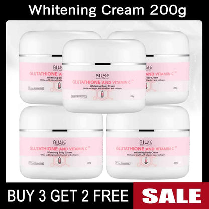 AILKE Whitening Skin Care Set, With Glutathion Vitamin C, Brighter Smoother Skin, Reduce Dark Spots, Clean Skin, Moisturizing