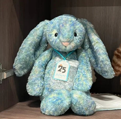 New 30cm Monet Bunny Plush Doll 25th Anniversary New Shy Blue Oil Painting Rabbit Home Decoration Cat And Dog Toy Pet Gift
