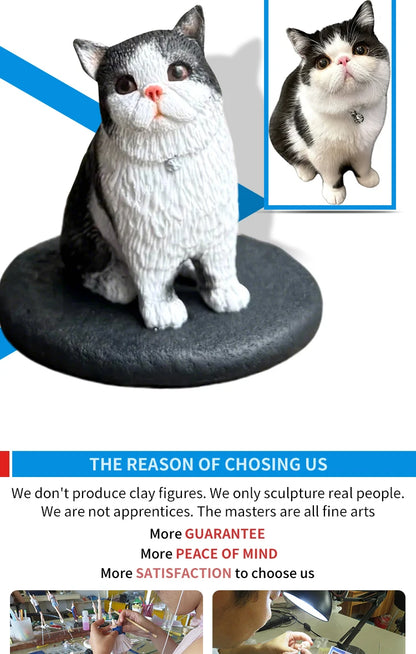 Custom Handmade Bobblehead Figurines, Personalized Clay Dolls figuras Statue Sculpture from photo,Christmas Gift for Husband