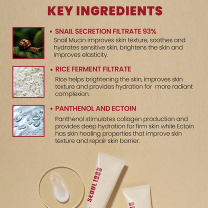 Seoul 1988 Korean Skin Care Set Snail Mucin Eye Contour Care Vitamin C Retinol Dark Circles Removal Seoul 1988 Korean Cosmetics