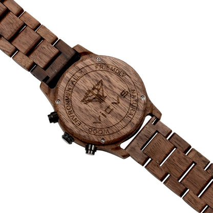 VICVS Wooden Quartz Watch Men Watches Casual Wristwatch For Men Unique Gift