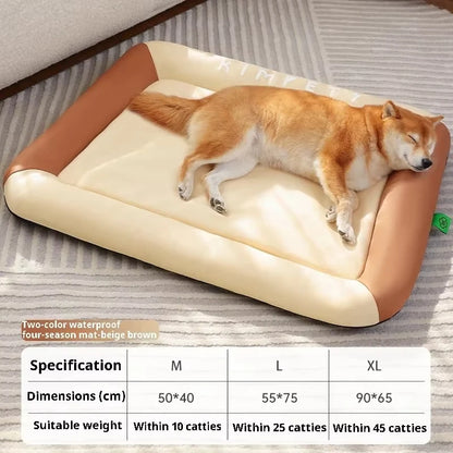 Cats Beds Summer Cooling Pet Bed Large Dog Baskets Pets Dogs Accessories Small Products Medium Accessory Fluffy Bad Puppy Sofa
