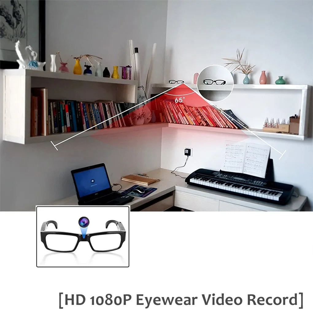 1080P HD Mini Camera Glasses DVR Glasses Camera Sports Video Glasses Outdoor Recorder Glasses Camera Conference Process