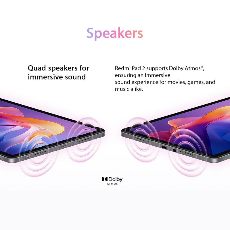 Xiaomi Redmi Pad 2 Global version 2.5K crystal-clear display Advanced Helio G100-Ultra 11" 18W fast charging 9000mAh battery