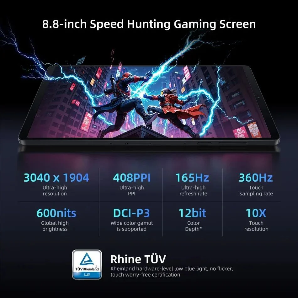 Lenovo Legion Y700 2025 Gaming Tablet – 8.8" 165Hz, Snapdragon 8 Elite, 7600mAh