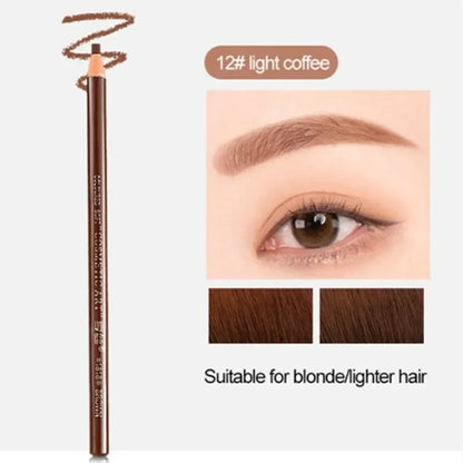 Eyebrow Pencil Waterproof Tattoo Pen Eyeliner Not Smudged Long Lasting Makeup Product Eyes Cosmetics with Pencil Sharpener