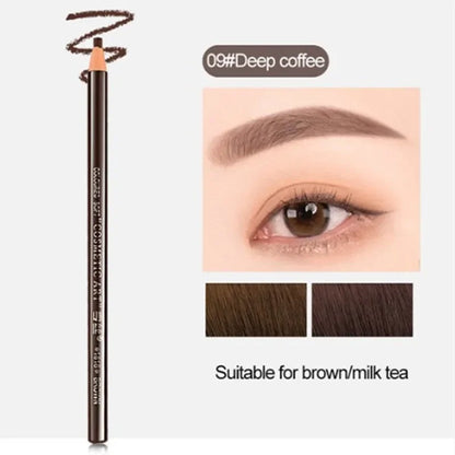 Eyebrow Pencil Waterproof Tattoo Pen Eyeliner Not Smudged Long Lasting Makeup Product Eyes Cosmetics with Pencil Sharpener
