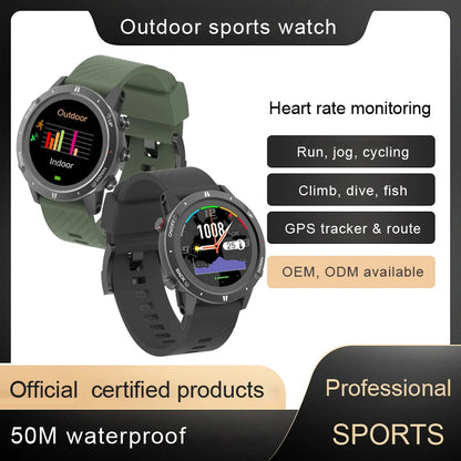 SUNROAD G5B GPS+GLONASS+BEIDOU+Triathlon Sport Watch 1.28 "IPS TFT Color Touch Screen 320MAH Battery BLE 5.0 For Android IOS