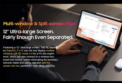 Blackview Tab 18 Tablet - 12" 2.4K FHD+ Display 8GB 256GB MTK Helio G99 8800mAh Pressure Sensitivity