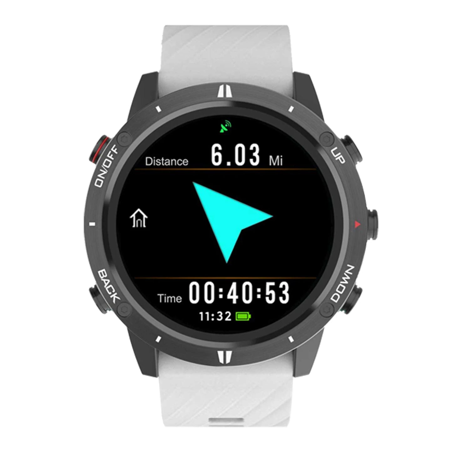SUNROAD G5B GPS+GLONASS+BEIDOU+Triathlon Sport Watch 1.28 "IPS TFT Color Touch Screen 320MAH Battery BLE 5.0 For Android IOS