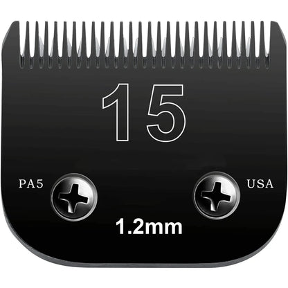 Black Detachable Pet Dog Grooming Clipper Stainless Steel Blades Set,Compatible with Andis,Oster A5,Wahl KM10 Series Clippers
