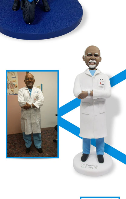 Custom Handmade Bobblehead Figurines, Personalized Clay Dolls figuras Statue Sculpture from photo,Christmas Gift for Husband