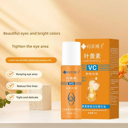 8ML VC Lutein Eye Essence Oil Eye Roller Ball Removes Dark Circles Dullness Eraser Eye Bag Fade Fine Line Nourishing Eye Care