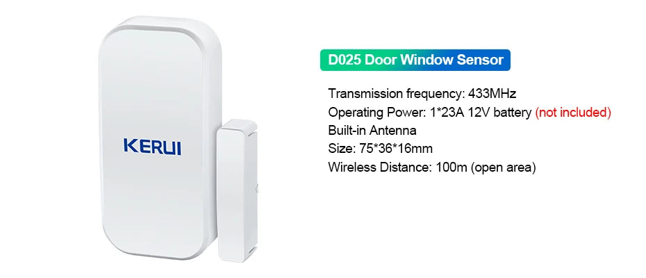 KERUI W202 Home Security Alarms WIFI GSM Alarm System Kit Tuya Smart Remote Control with Motion Detector Door Sensor for House