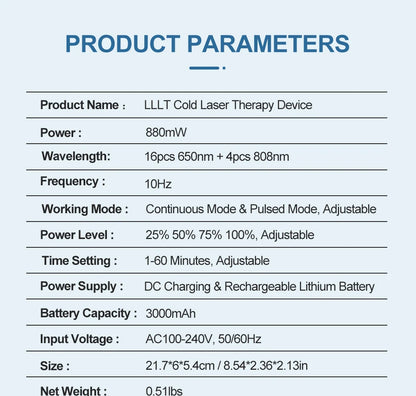 ZJKC Professional Pain Relief Physiotherapy Cold Laser Therapy Device for Pet Dog Cat Wound Injuries 650nm 808nm Home Handheld