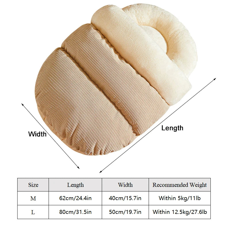 Winter Warm Pet Cat Bed Soft Plush Cat Cave Bed Enclosed Kitten House Pet Sleeping Bed for Cats Small Dogs Pet Supplies