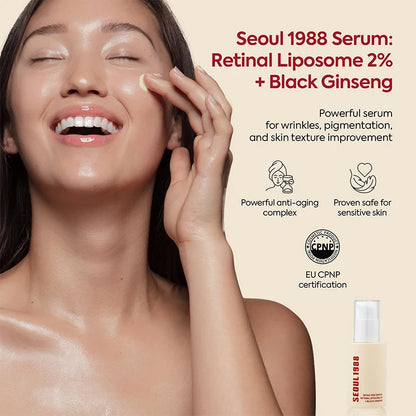 Seoul 1988 Korean Skin Care Set Snail Mucin Eye Contour Care Vitamin C Retinol Dark Circles Removal Seoul 1988 Korean Cosmetics