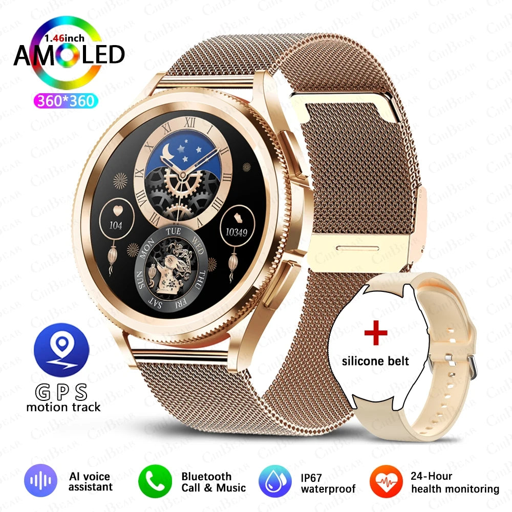 Watch 6 Classic Bluetooth Call Smart Watch Men GPS Outdoor Sports Fitness Model Health Heart Rate Monitor Smartwatch 2025 New