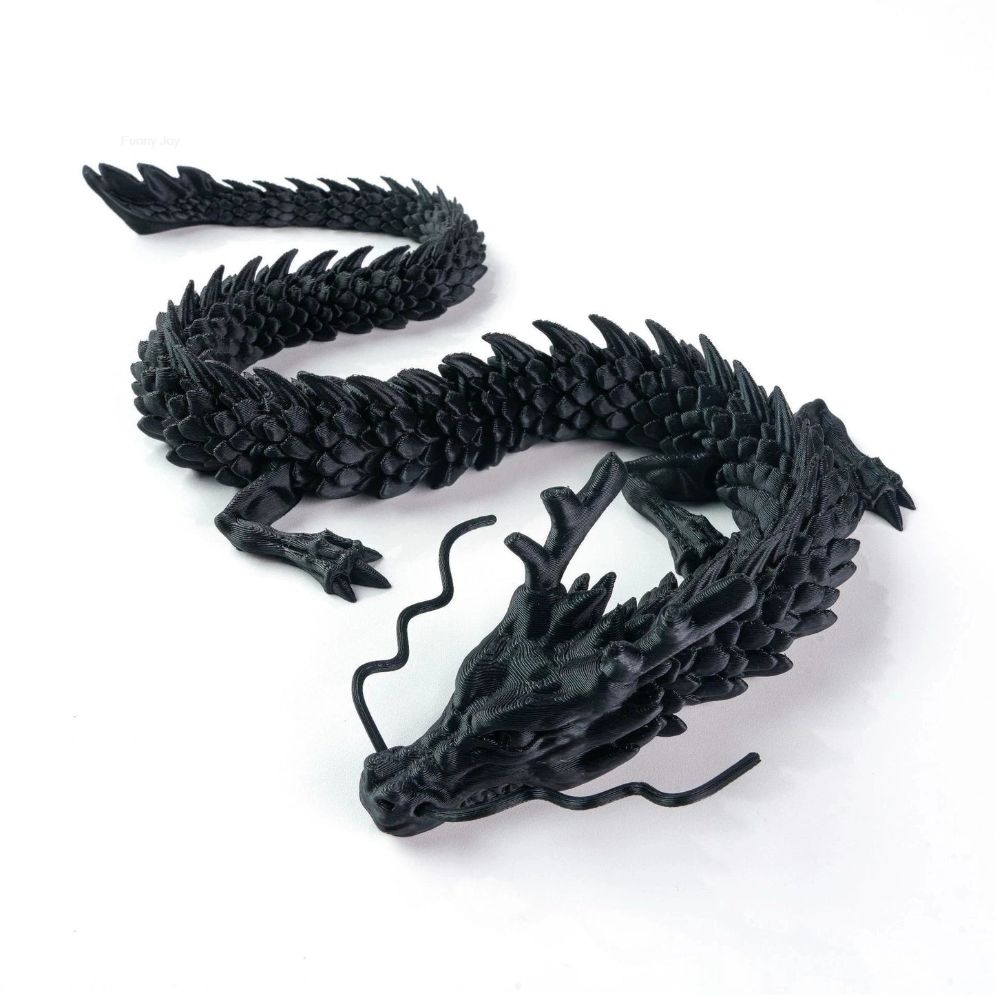 30CM 90cm 3D Printed Conjoined Divine Dragon Ornaments Joints Can Move Creative Dragon Plants Rockery Fish Tank Decoration