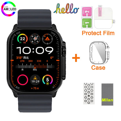 2025 Hello Watch 3 Plus Ultra Upgrade SmartWatch Original 49mm AMOLED 4G ROM NFC GPT Compass Photo Album Local Music Men Watch