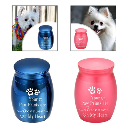 Dog Cat Ashes Funeral Cremation Urn Remembrance Gift Retain Memories Pet Burial Durable Stainless Steel Pet Urn Premium Urn