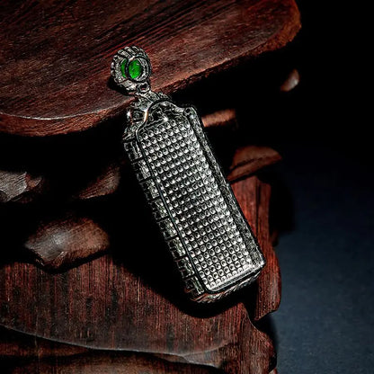 Natural high ice chalcedony green jadeite color safe and sound brand pendant