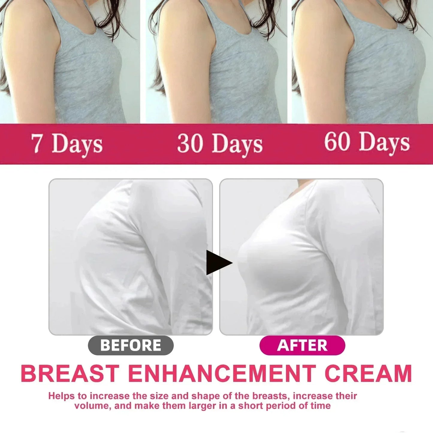 Natural Breast Enlargement Cream Chest Lift Firm Enhancer Care Oil Butt Breast Plump Growth Massage Boobs Bigger Sexy Body Care