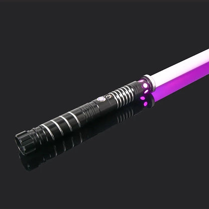 RGB Metal Lightsaber Dueling Smooth Swing Laser Sword Sabre De Luz 16 Color Changing 16 Sounds FOC Rave Flashing Toy