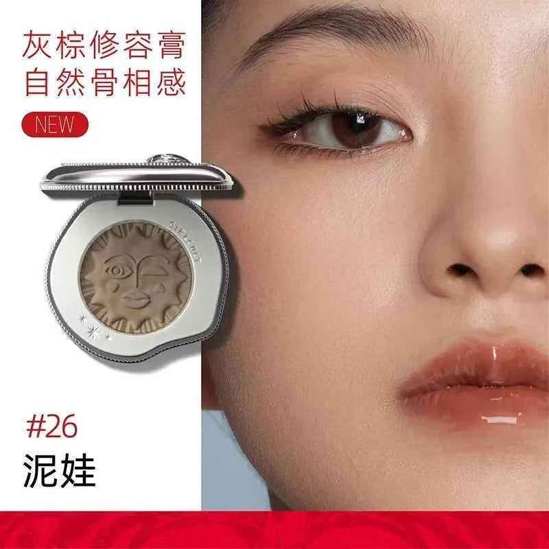 Girlcult Cute Makeup Korean Blush Contour And Highlighter Palette Matte Lasting Blusher Cream,Lightweight & Smooth Finish