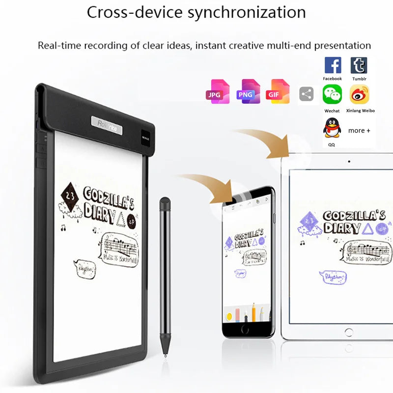 ROYOLE Bluetooth Digital Writing Pad - A5 Smart Notebook Graphics Painting Tablet Cloud Storage iOS/Android