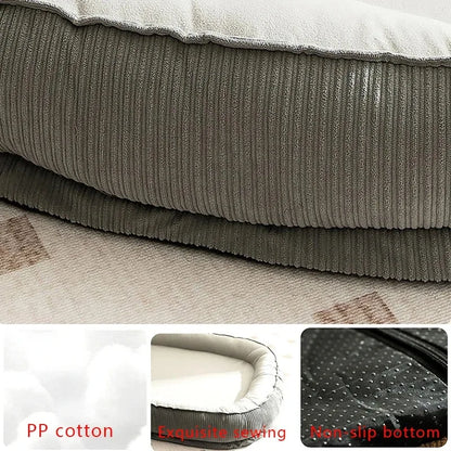 Dog & Cat Bed – Soft Cushion Blanket Basket for Small, Medium & Large Pets