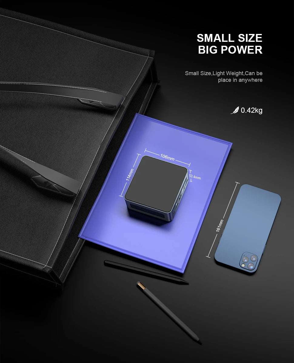 Chatreey Mini PC AN2P/AN2C Ryzen 5 5625U/3550H Gaming Desktop Computer NVME SSD WIFI6 HD  Windows 11 Pro