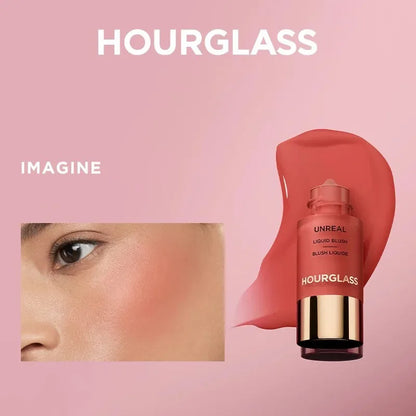 Hourglass New UNREAL Liquid Texture Powder Blusher Full Clear Color Cheek Fluidity Easy Push Away Create Natural Skin Portable